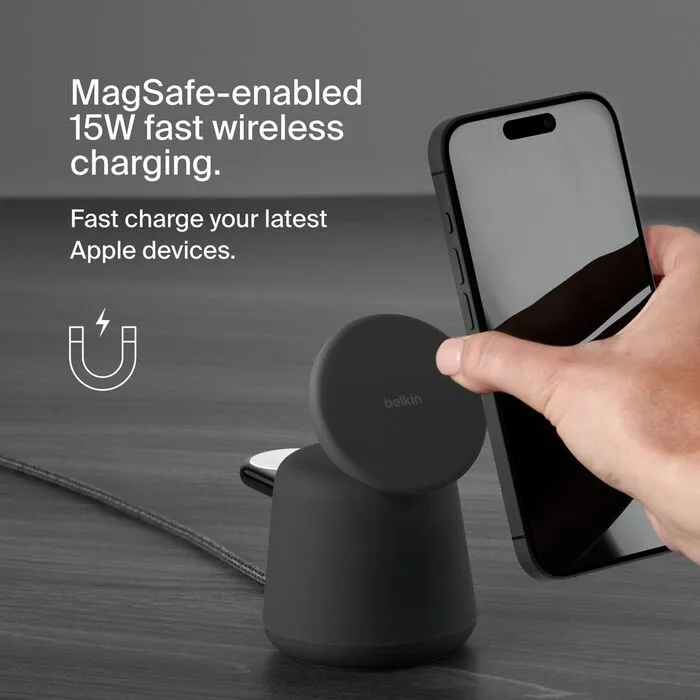 Belkin Boost Charge pro 2 in 1 wireless Charging Dock With magsafe 15w