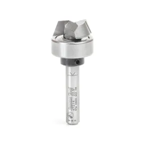 Bevel Trim Router Bit | 25°x 3⁄4 Dia x 1⁄4 x 1⁄4" Shank with BB | 47214 | 738685997147