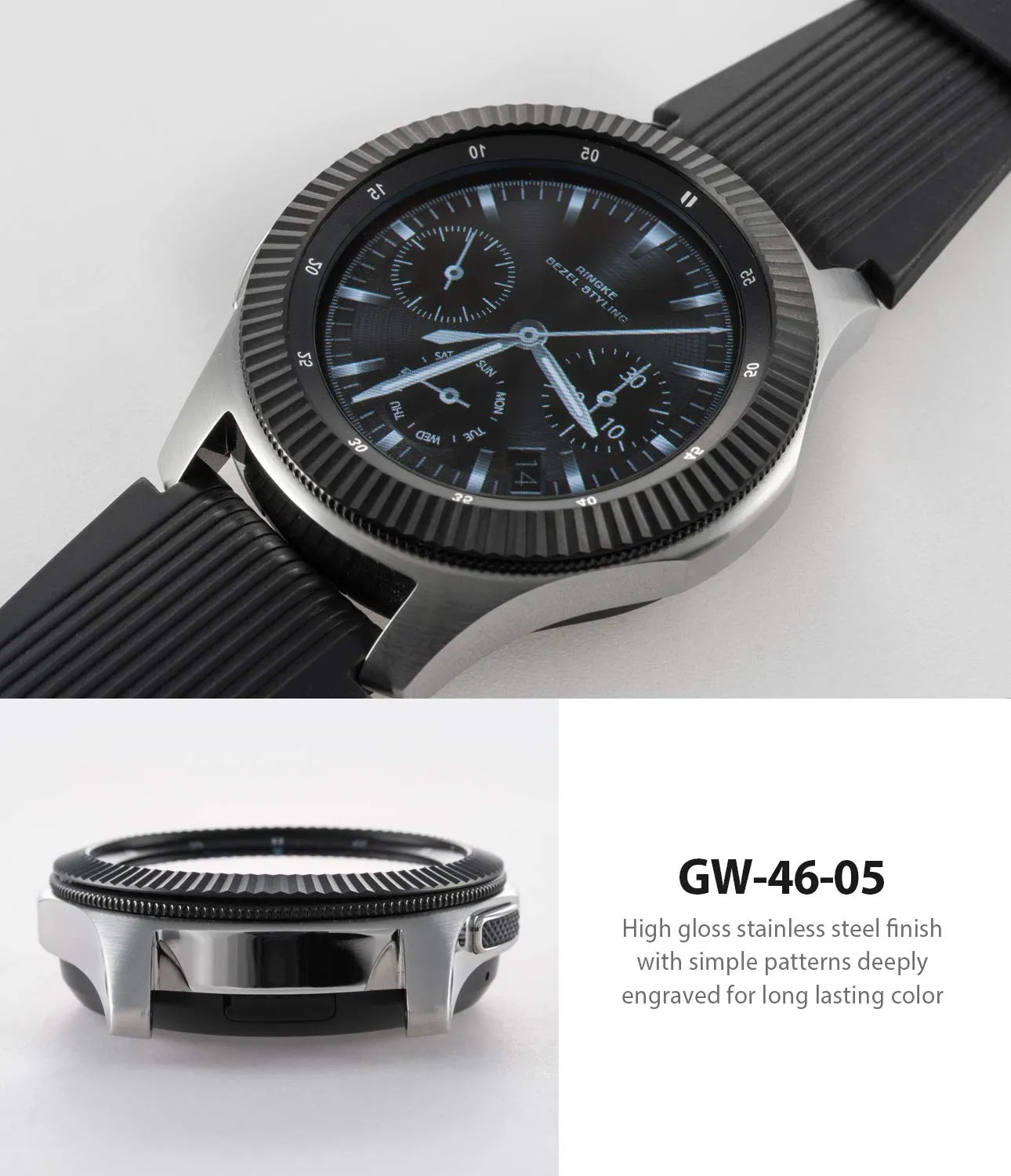 Bezel Styling for Galaxy Watch 46mm / Galaxy Gear S3 Frontier -  GW-46-05