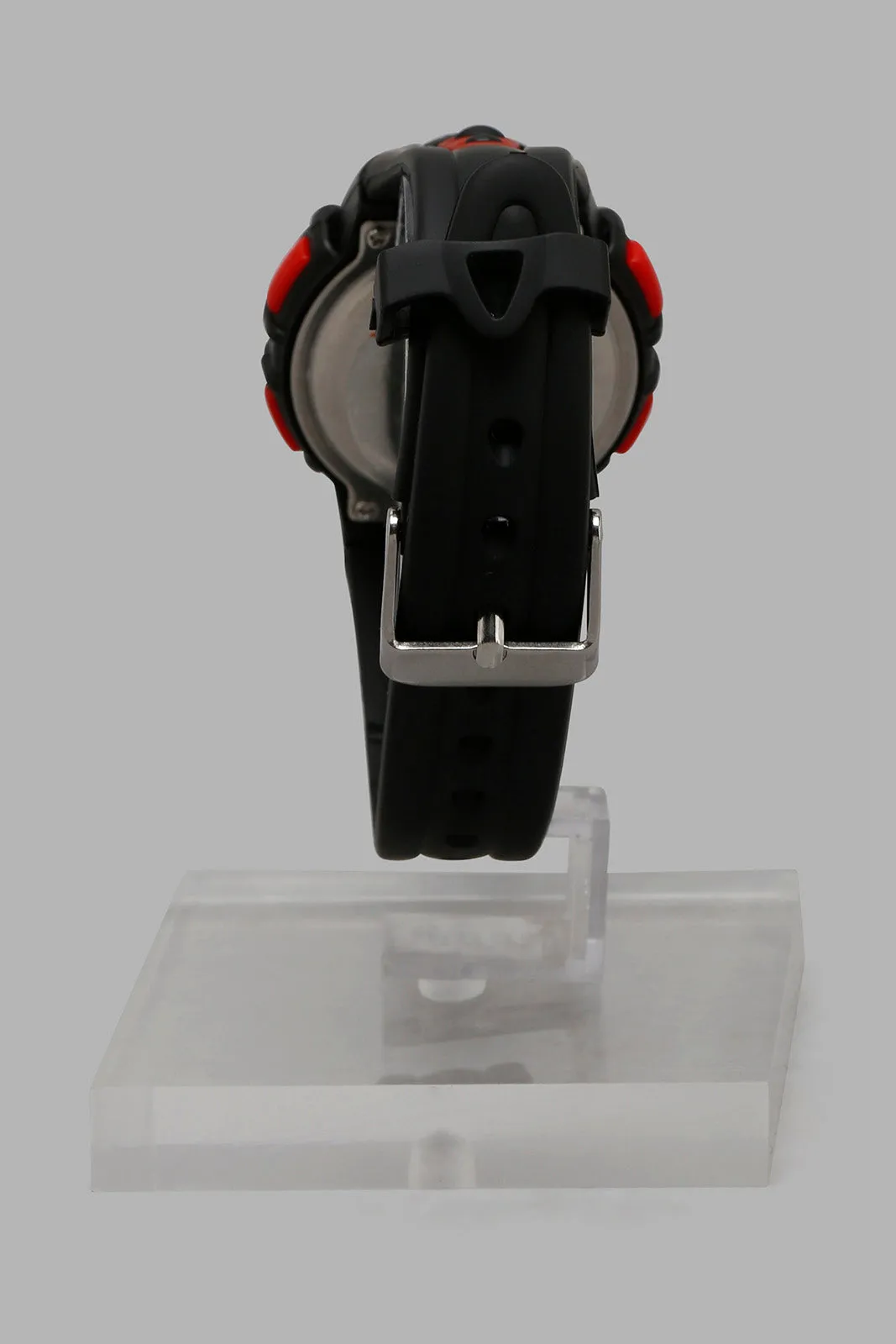 Black And Red Digital Multifunctional Sports Watch