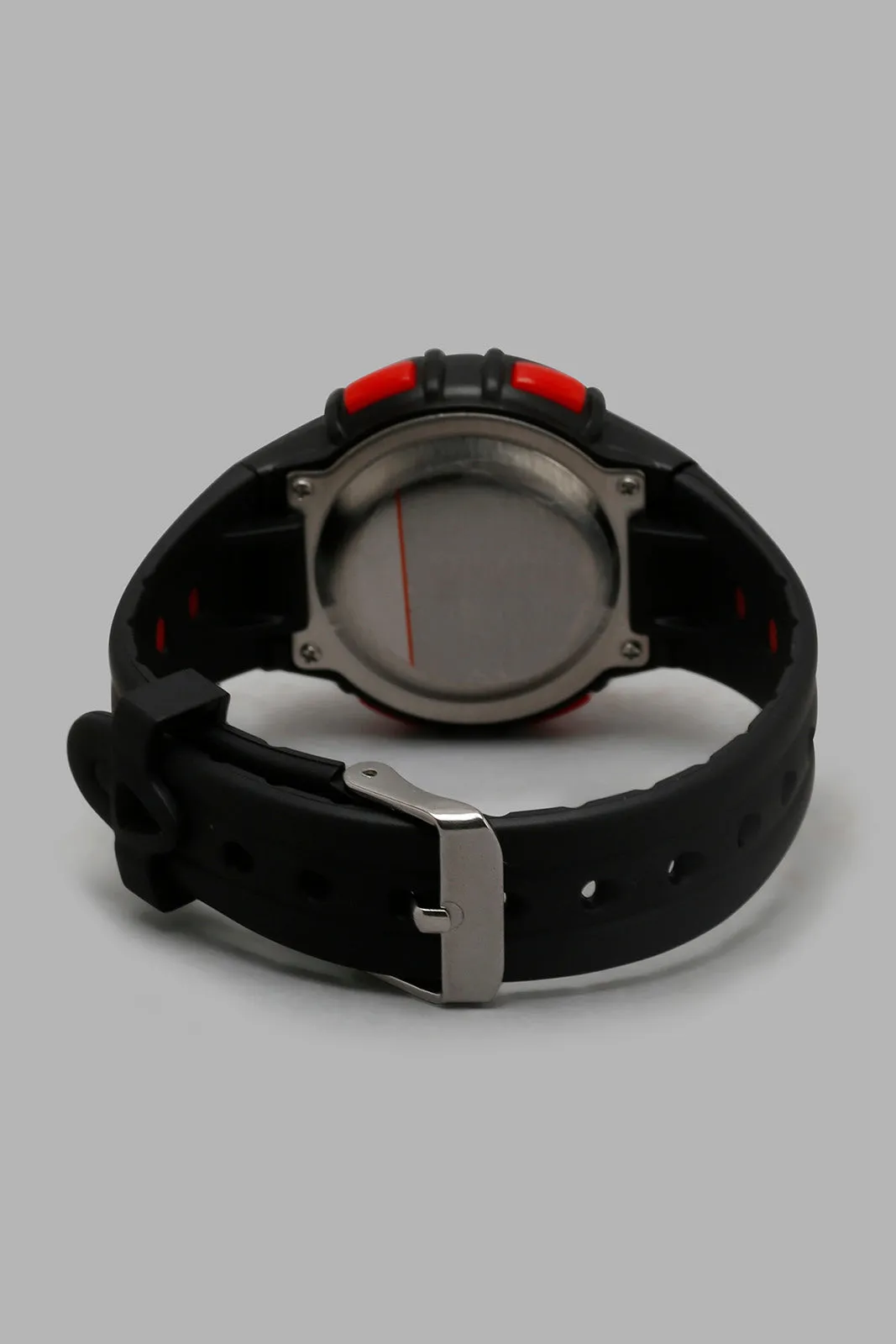 Black And Red Digital Multifunctional Sports Watch