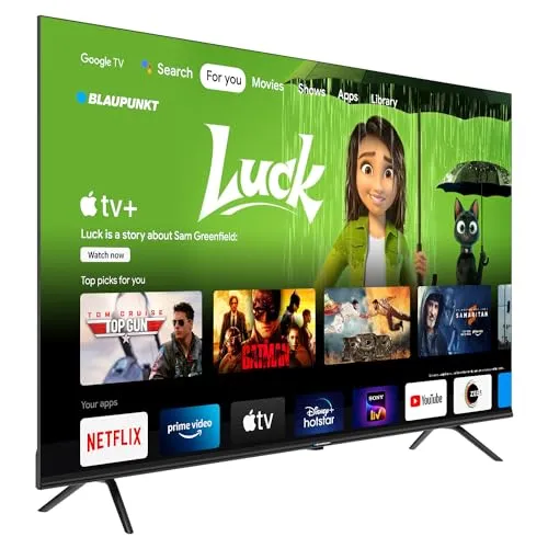 Blaupunkt 108 cm (43 inches) Quantam Dot Series 4K Ultra HD QLED Google TV 43QD7050 (Black)