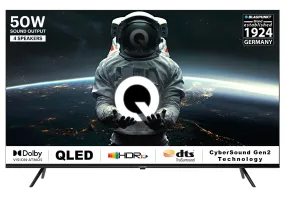 Blaupunkt 108 cm (43 inches) Quantam Dot Series 4K Ultra HD QLED Google TV 43QD7050 (Black)