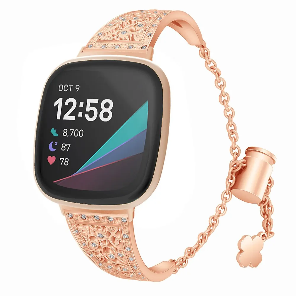 Blossom Stainless Steel Fitbit Versa Band