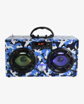 Bluetooth Mini Boom Box / Blue Camo