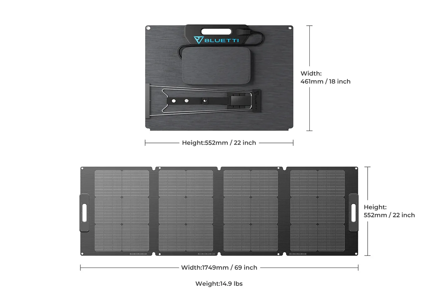 BLUETTI PV120S Solar Panel 120W