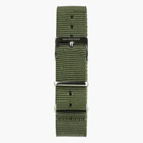 Bohème Green Nylon - Gun Metal - 36mm