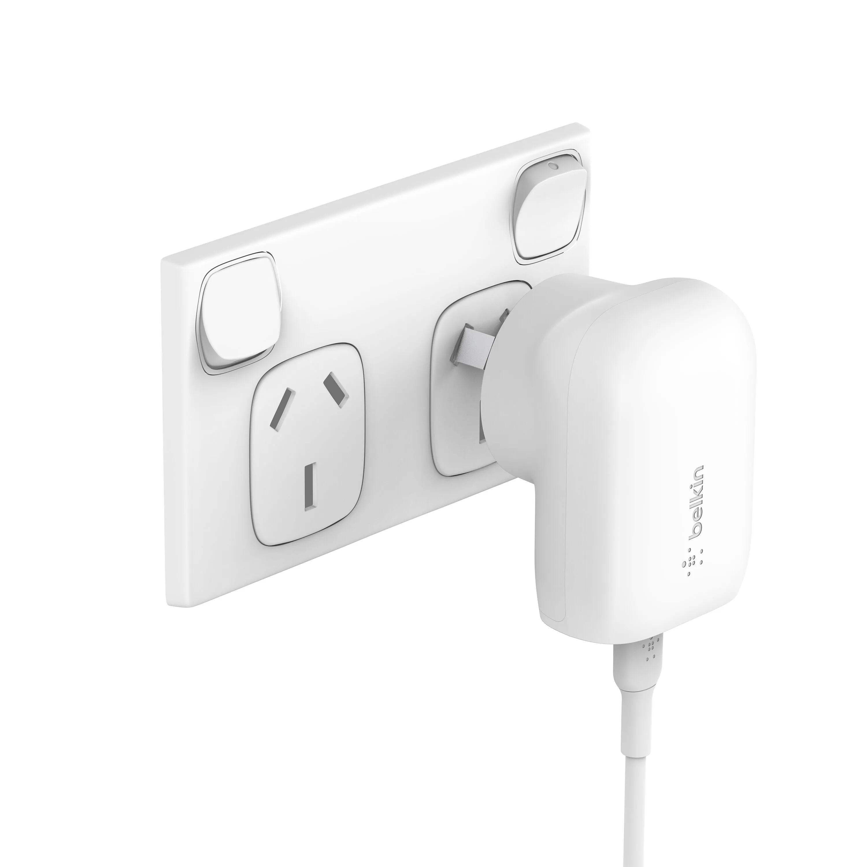 BoostCharge USB-C PD 3.0 PPS Wall Charger 30W with USB-C Cable and Lightning Connector