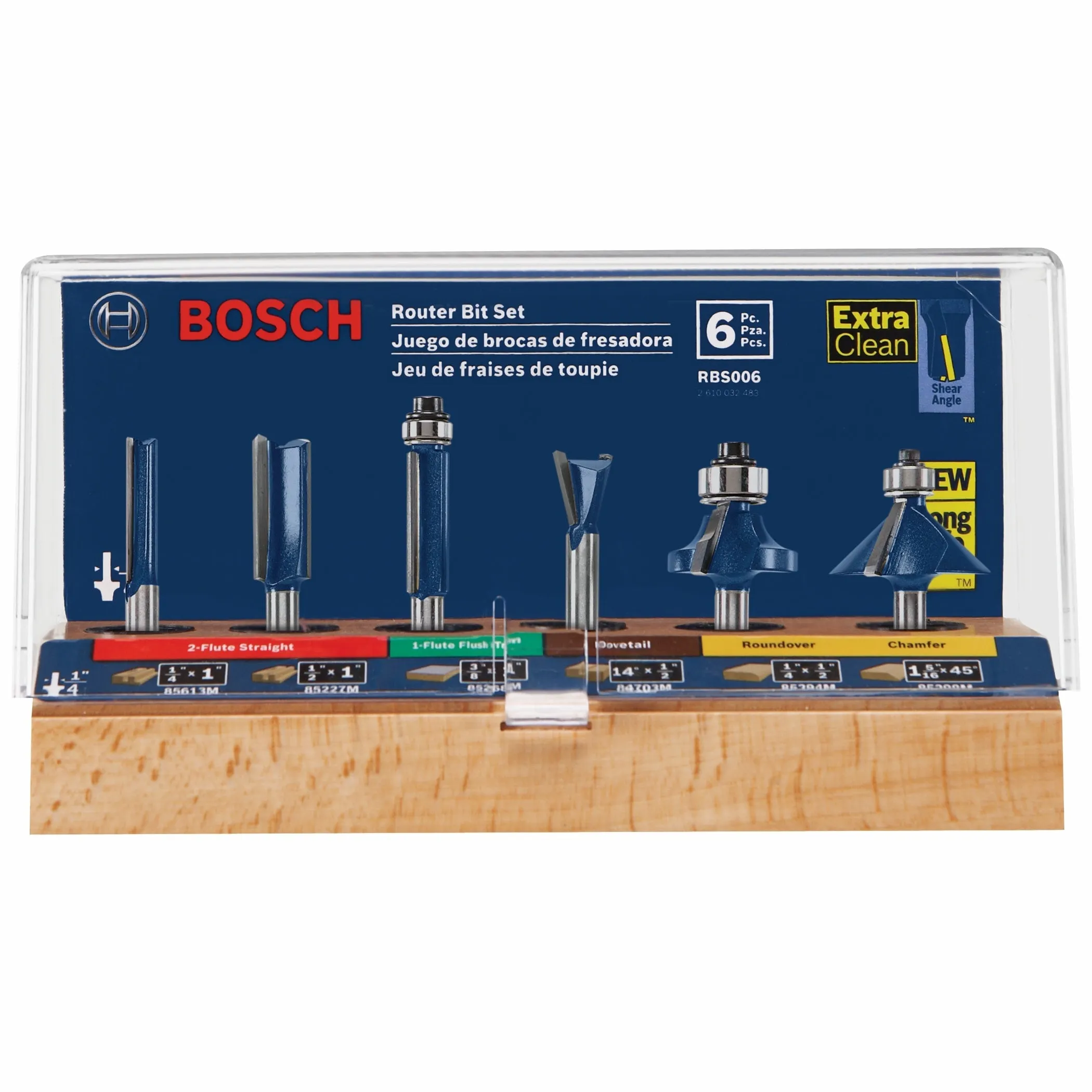 BOSCH RBS006 6pc Multi-Purpose Set 1/4 In.-Shank