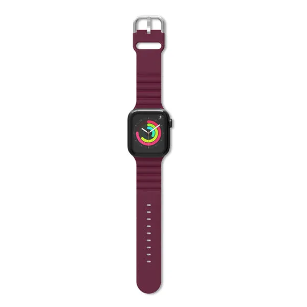 Burgundy Silicone Apple Watch Band 酒紅矽膠 Apple 錶帶