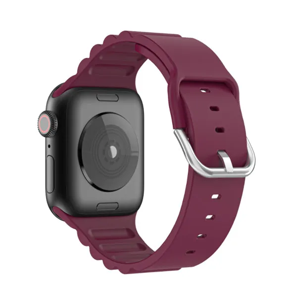 Burgundy Silicone Apple Watch Band 酒紅矽膠 Apple 錶帶