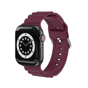 Burgundy Silicone Apple Watch Band 酒紅矽膠 Apple 錶帶