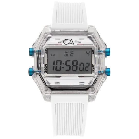 California Watch Co. Venice Beach Digital Clear White