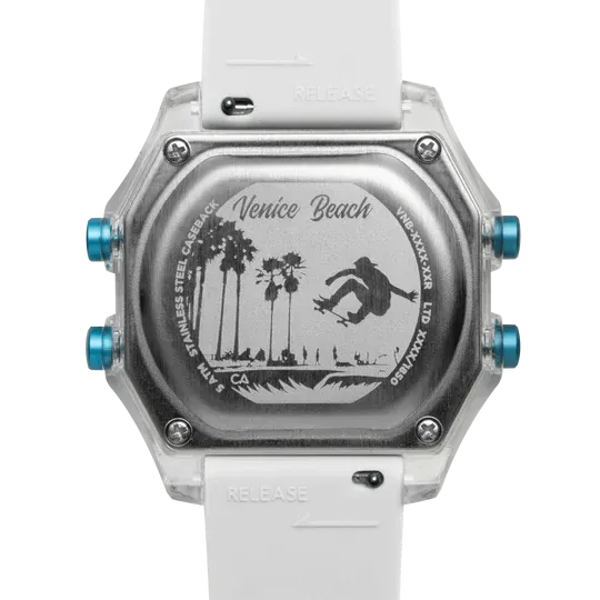 California Watch Co. Venice Beach Digital Clear White