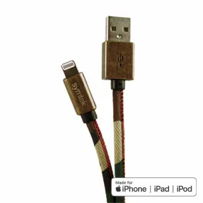 Camo Apple MFi Certified Lightning Cable for iPhones & iPads, 3-Ft