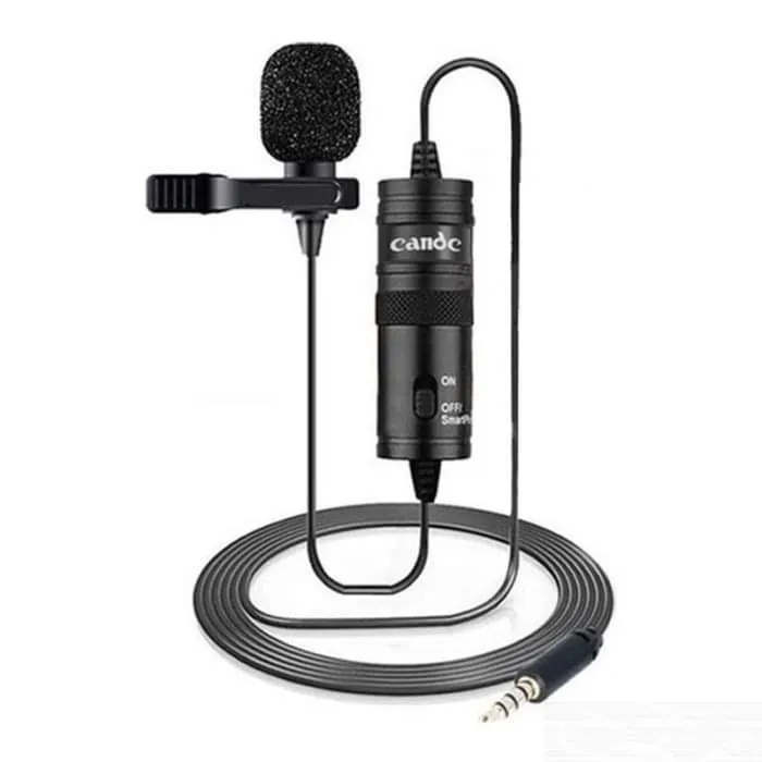 Candc DC-C1 Lavalier Microphone Micro- Cravate Clip-On Mic for Smartphones, DSLR, Camcorders, Audio recorders, PC