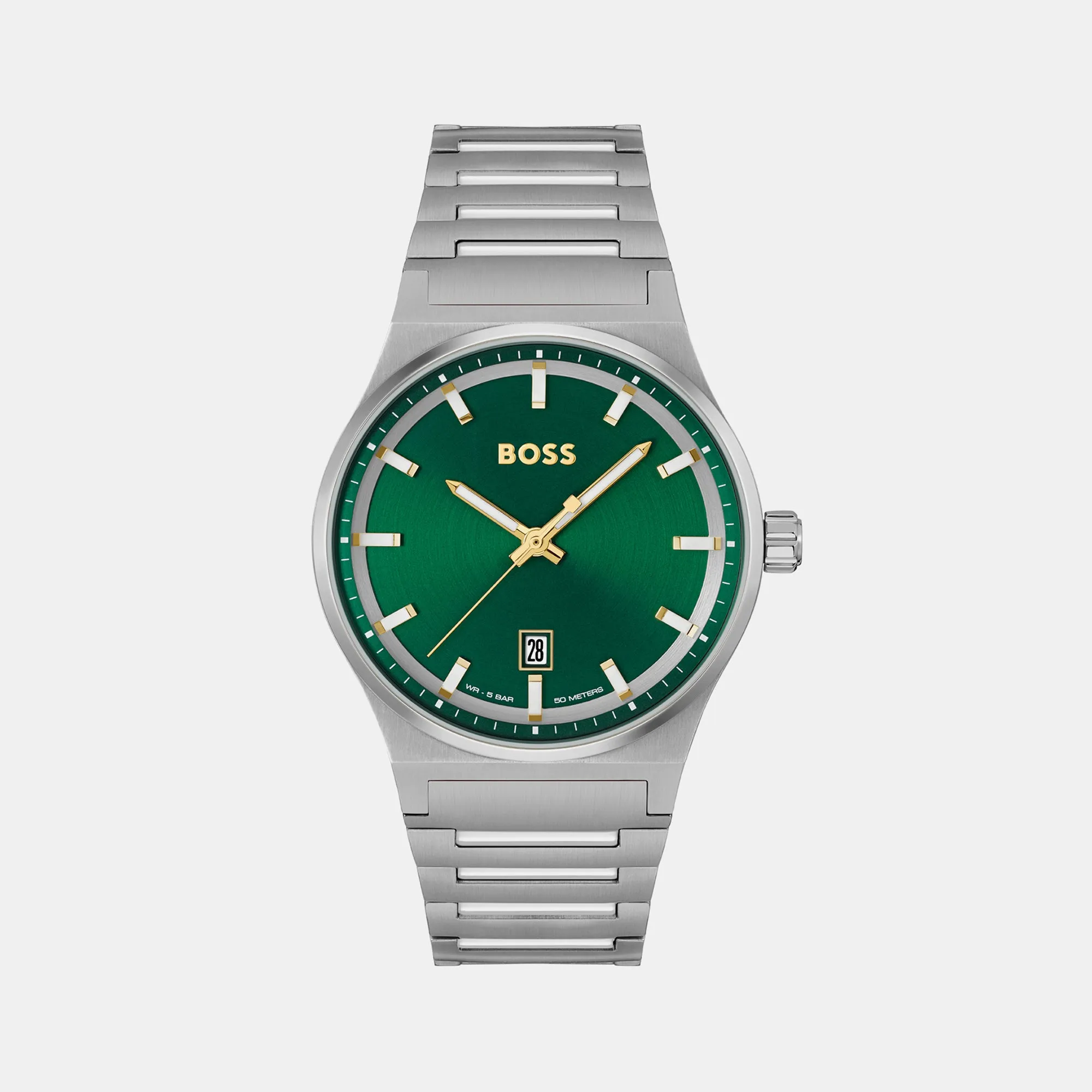 Candor Men's Green Analog Stainless Steel Watch 1514079