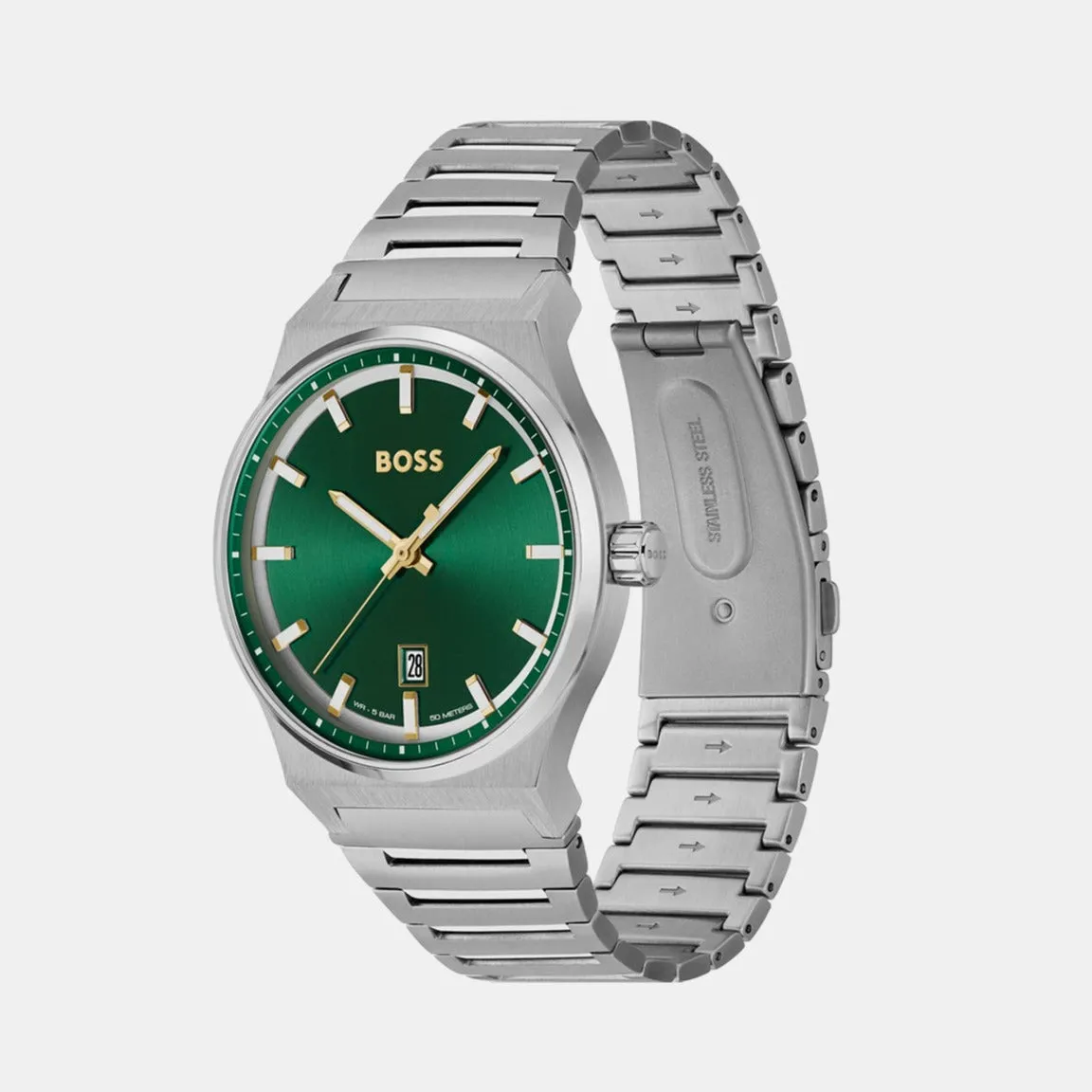 Candor Men's Green Analog Stainless Steel Watch 1514079