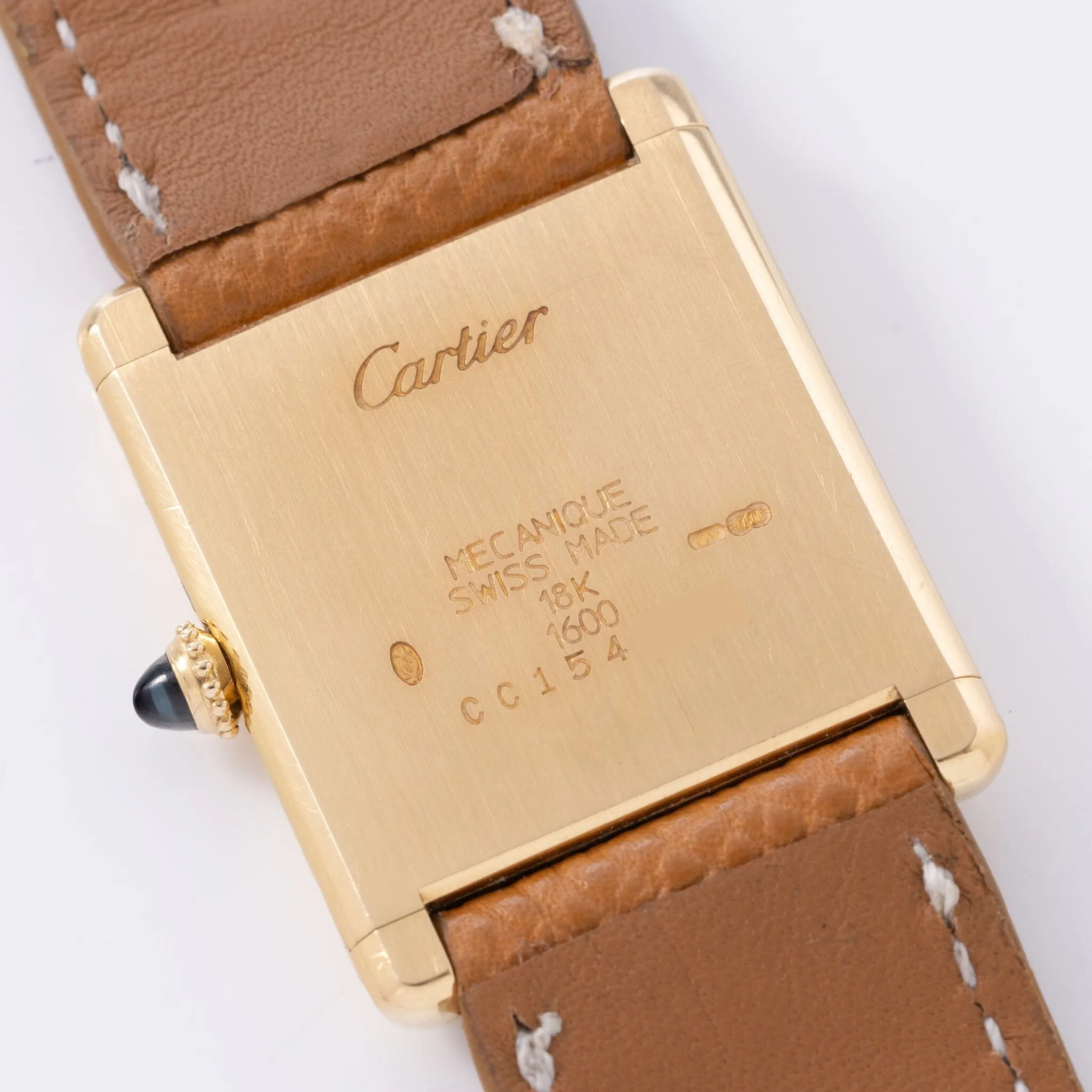 Cartier Tank Louis 18kt Yellow Gold Mechanical Movement 1990s