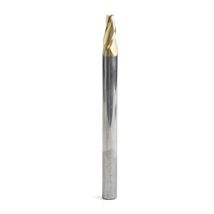 Carving Flat Bottom CNC Router Bit | 7° x 1⁄8 Dia x 1⁄2 x 1⁄4 Shank x 3" Long | 46576 | 738685465769