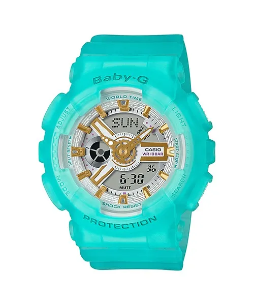 CASIO BABY-G Blue Quartz Women's Analog-Digital Watch BA-110SC-2AER