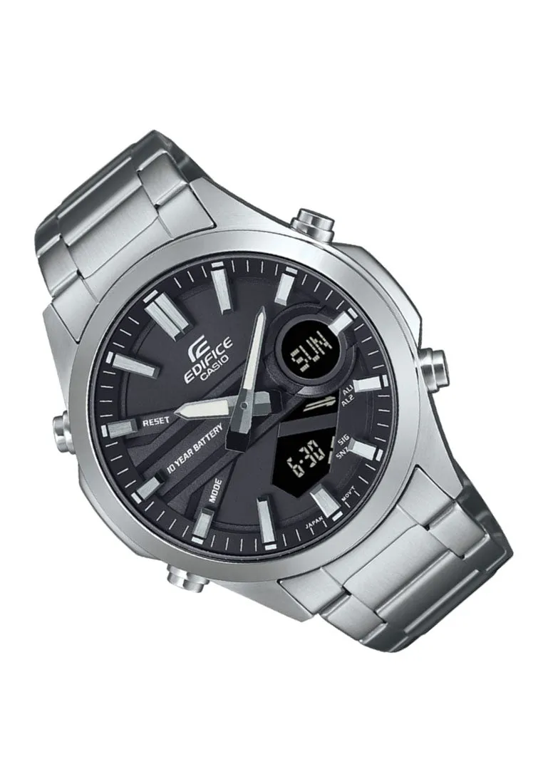 Casio Edifice EFV-C120D-1A Digital Analog Stainless Steel Strap Watch for Men