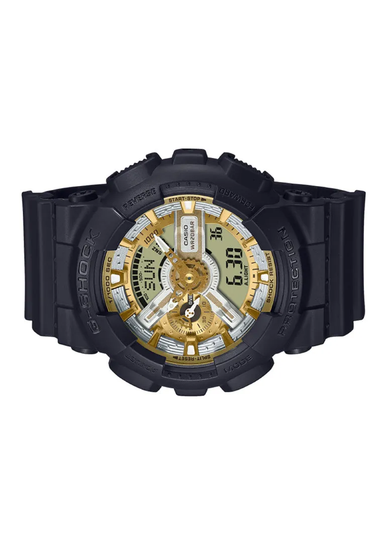 Casio G-shock GA-110CD-1A9 Digital Analog Rubber Strap Watch For Men