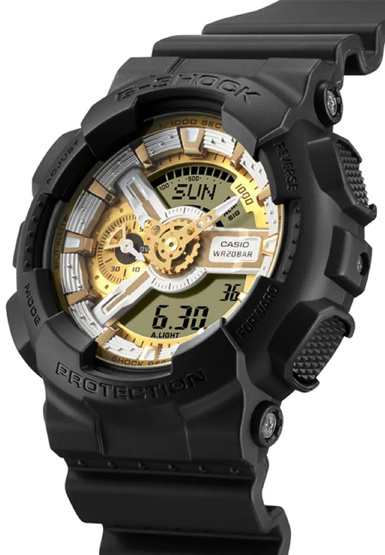 Casio G-shock GA-110CD-1A9 Digital Analog Rubber Strap Watch For Men