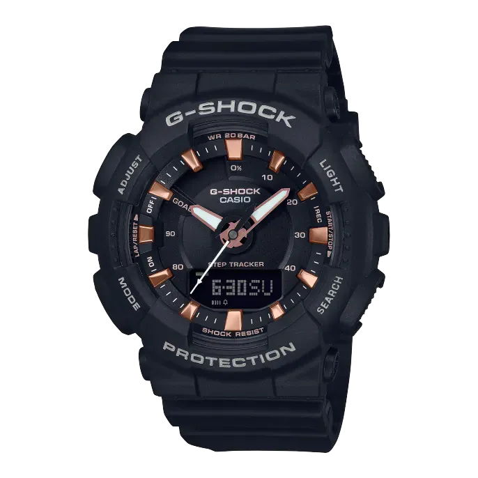 CASIO G-SHOCK S-Series Analog-Digital Black Dial Women's Watch #GMA-S130PA-1ADR