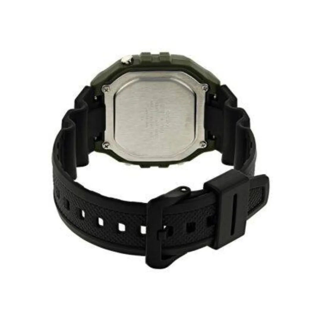 Casio Illuminator Green Digital Watch W-218H-3AVDF