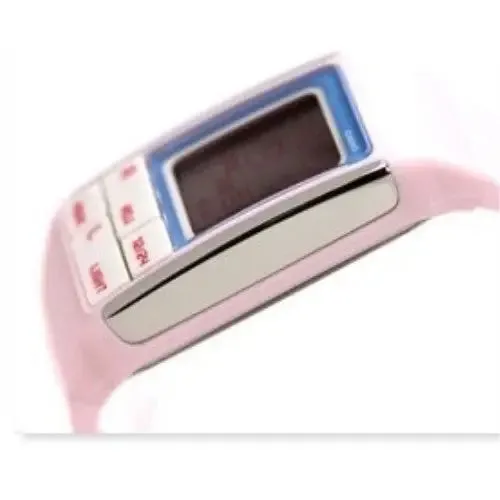 CASIO LADIES POPTONE DIGITAL PINK RESIN WATCH LDF51-4A