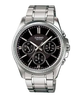 Casio MTP-1375D-1A Silver Stainless Watch for Men