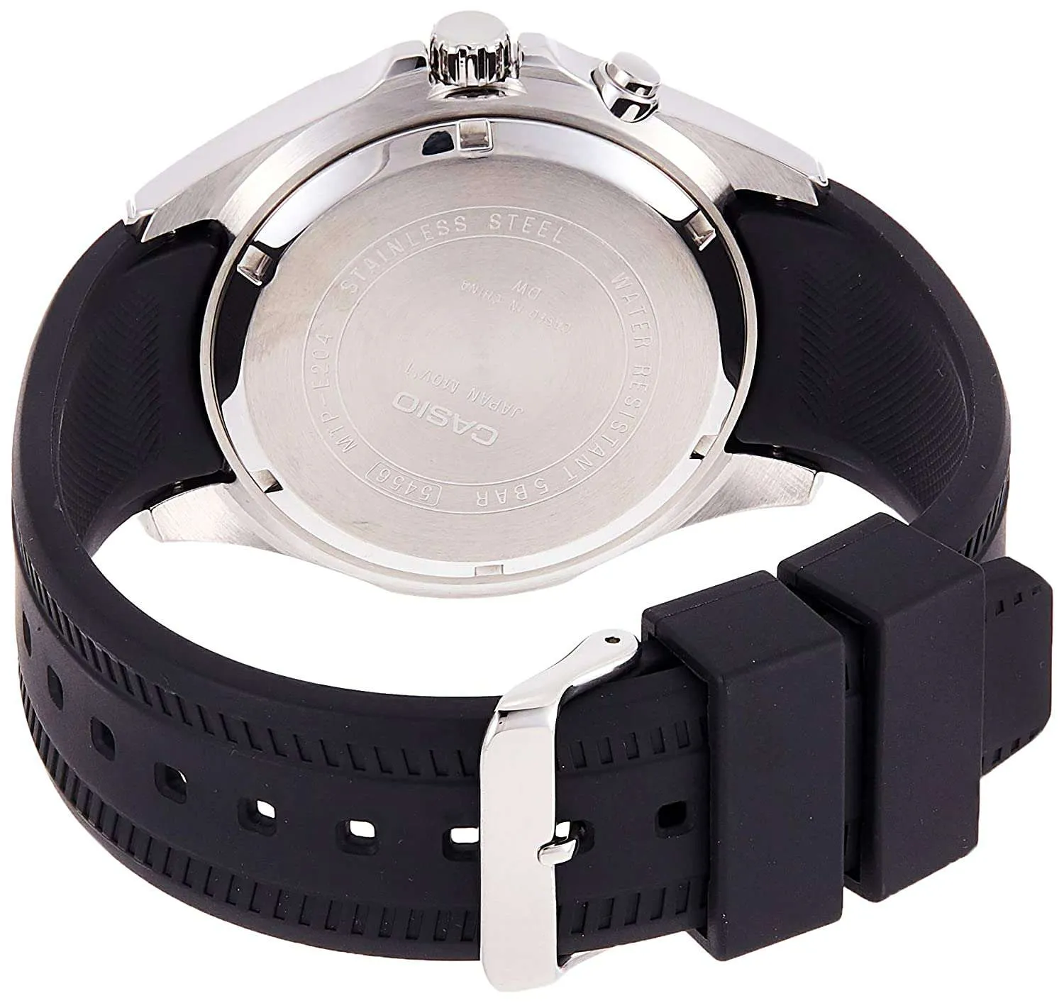 Casio MTP-E204-1A Super Illuminator Resin Strap Watch