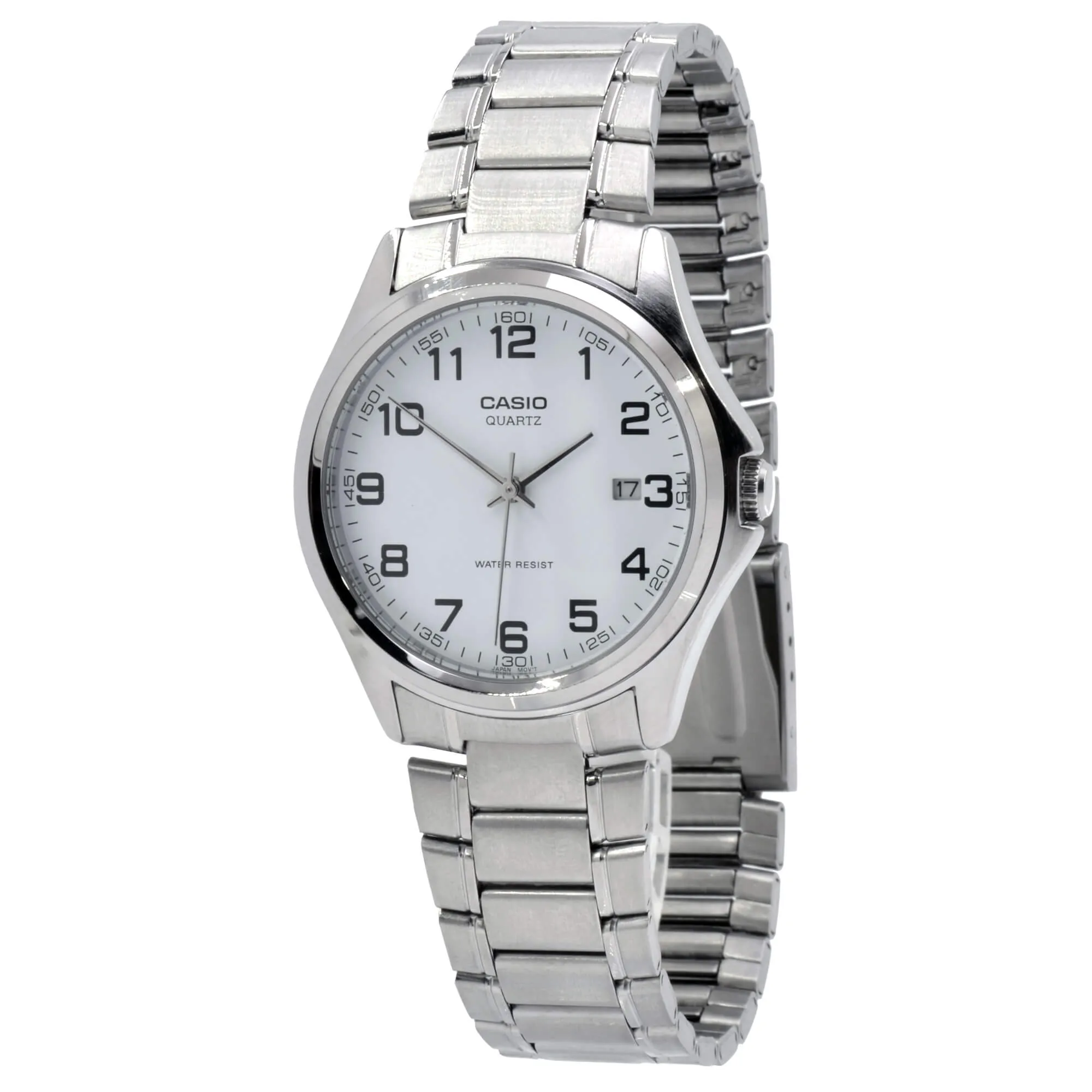 Casio Stainless steel Case Silver Band Watch | MTP-1183-7B