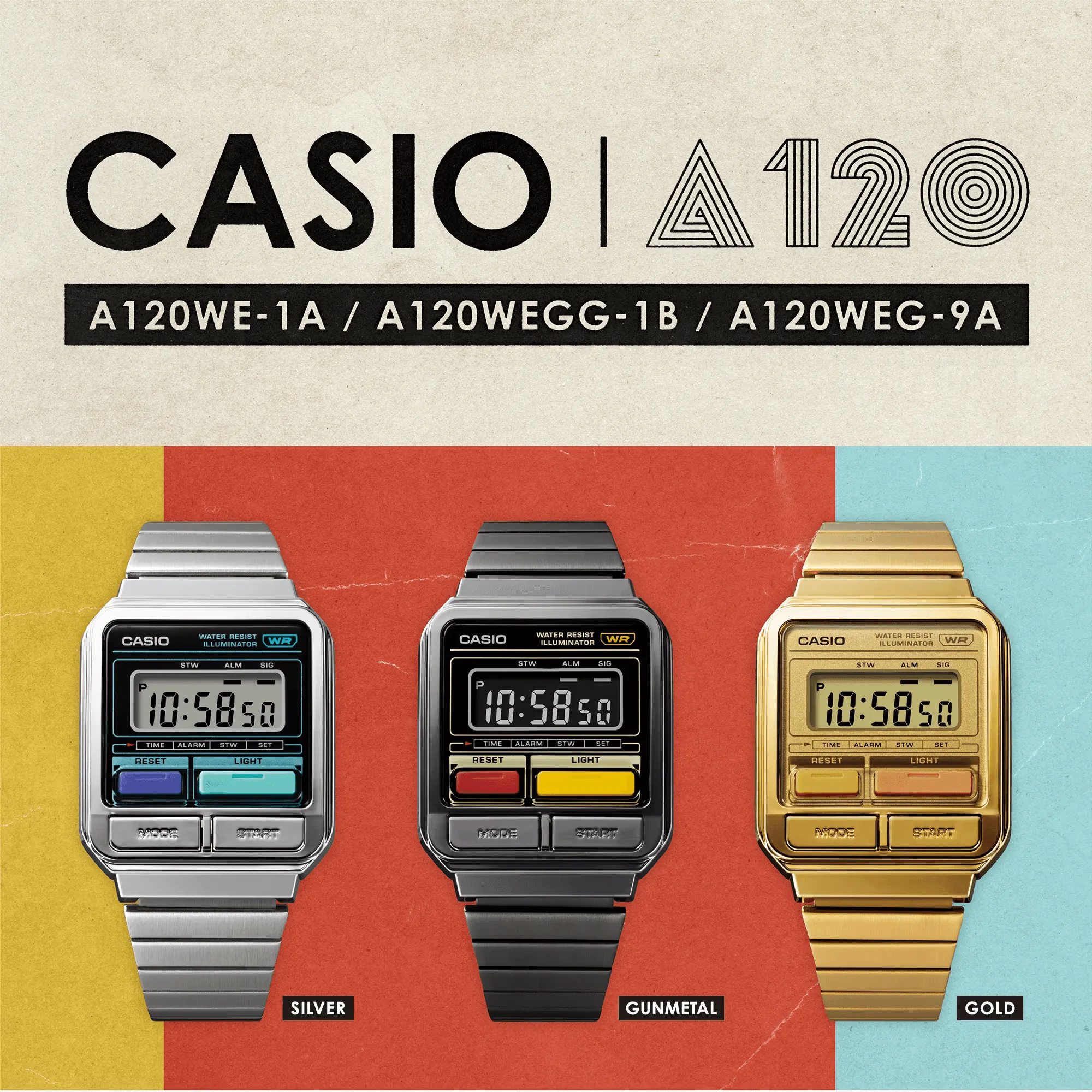 Casio Unisex A120WEG-9A