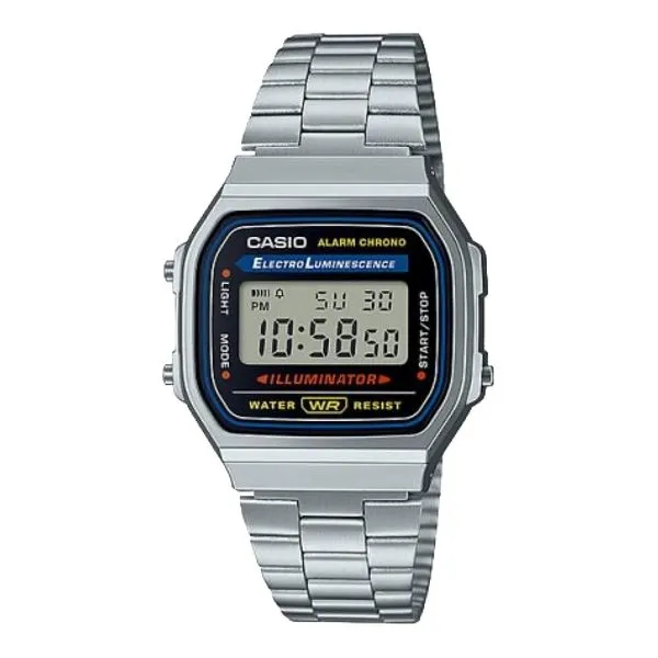 Casio Vintage Collection Digital Watch A168W-1 Silver