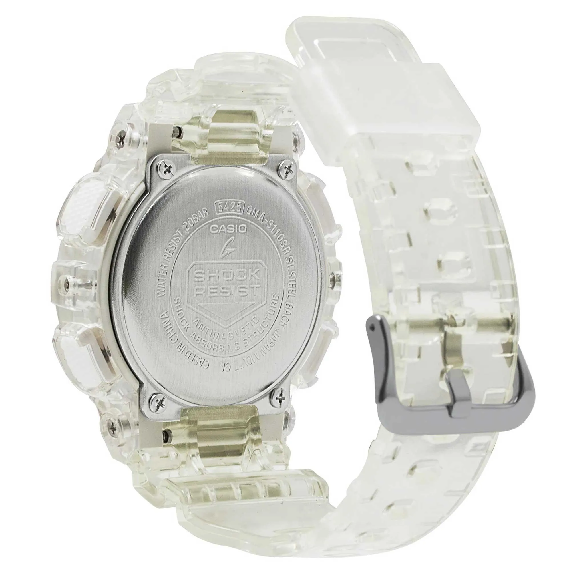 Casio Women's Watch - G-Shock Ana-Digi Dial Translucent Resin Strap | GMAS110SR-7A