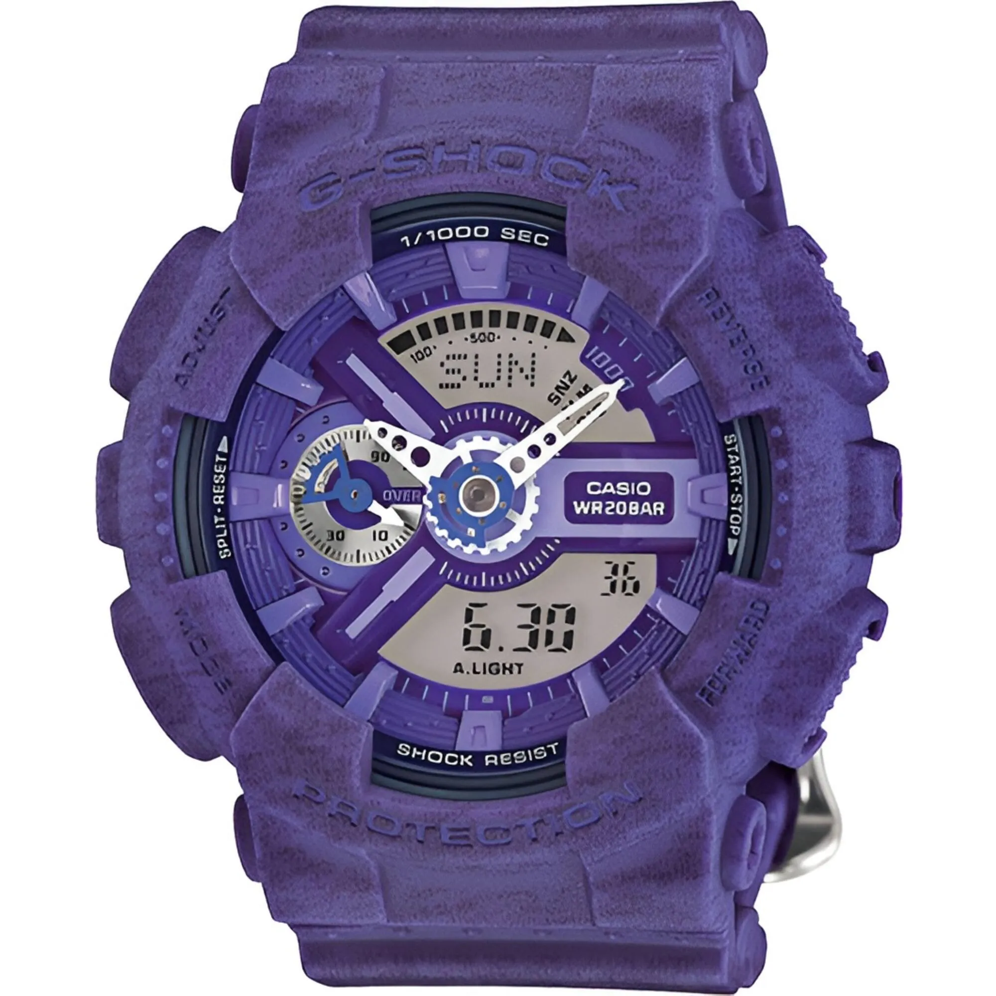 Casio Women's Watch - G-Shock Purple Resin Strap Analog-Digital Dial | GMAS110HT-6A