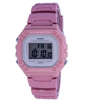 Casio Youth Digital Resin Quartz W-218HC-4A W218HC-4 Womens Watch