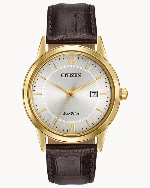 Citizen Corso Dark Brown Strap Watch AW1232-04A