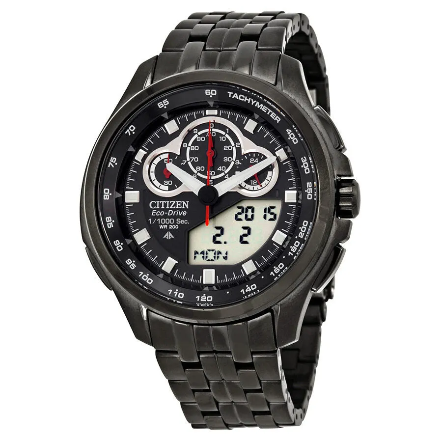 Citizen Promaster SST Eco Drive Black Dial Grey PVD Mnes Watch JW0097-54E