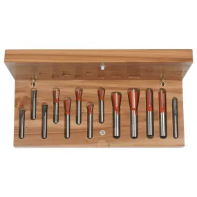 CMT Orange Tool 800.519.11 13-PIECE DOVETAIL & STRAIGHT ROUTER BIT SET