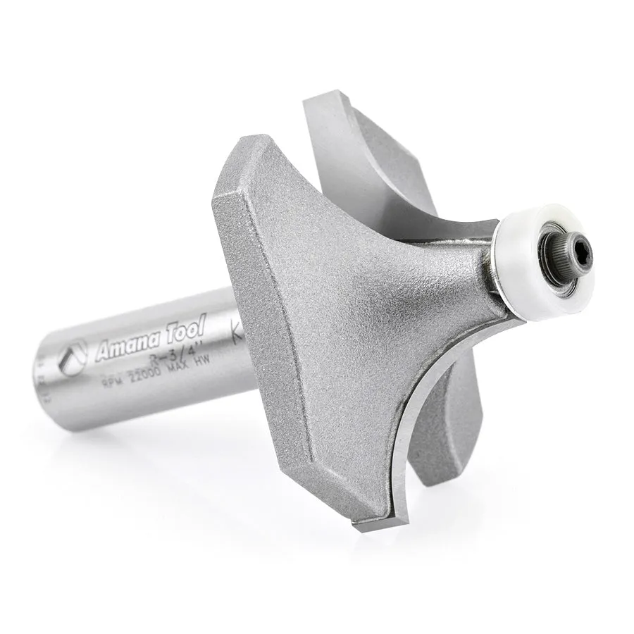 Corner Round Router Bit | 2 Dia x 1" x 3⁄4 Radius x 1⁄2 Shank | 57141 | 738685571415