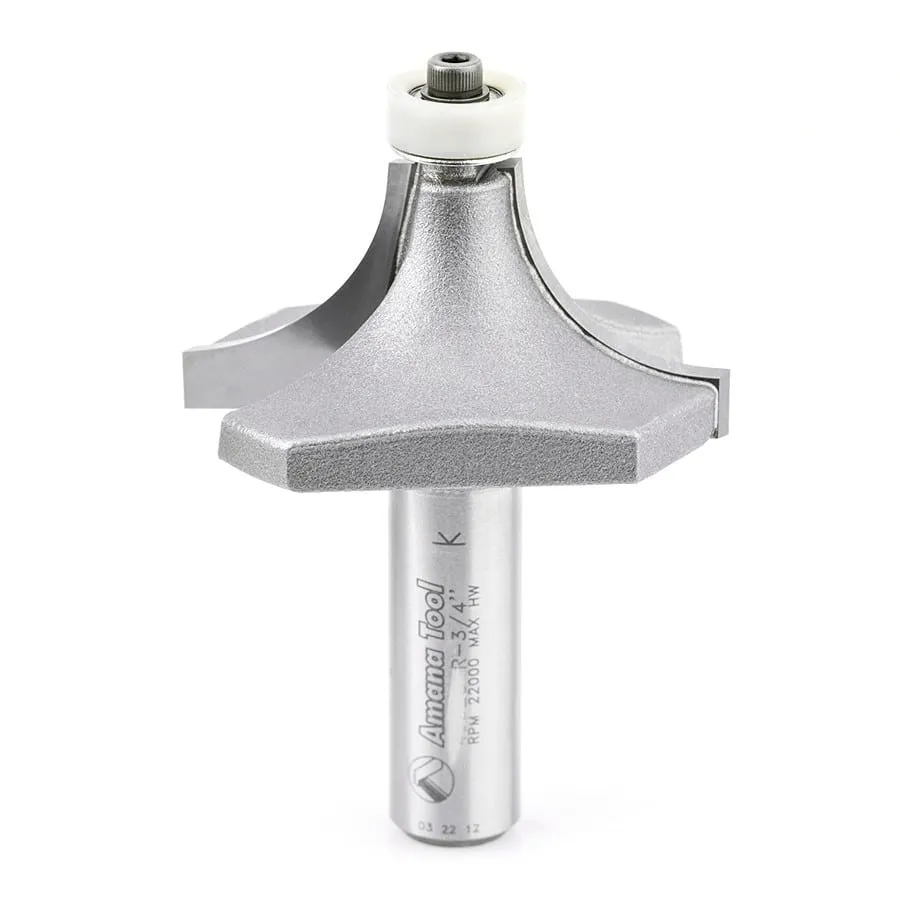 Corner Round Router Bit | 2 Dia x 1" x 3⁄4 Radius x 1⁄2 Shank | 57141 | 738685571415