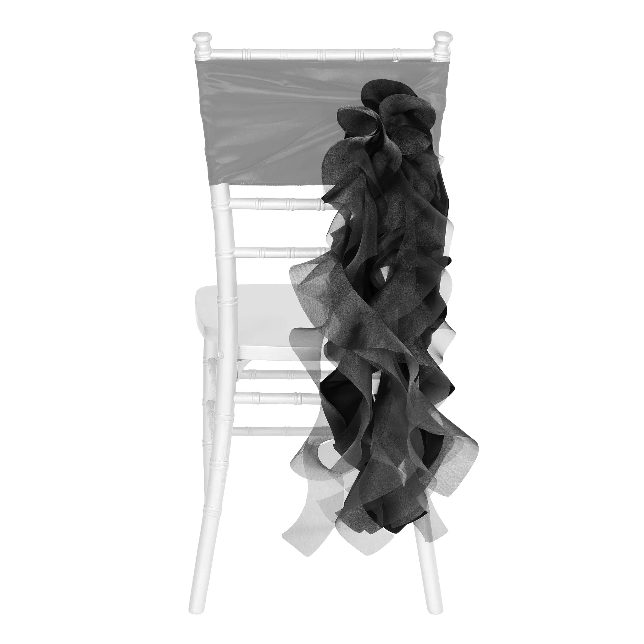 Curly Willow Chair Sash - Black