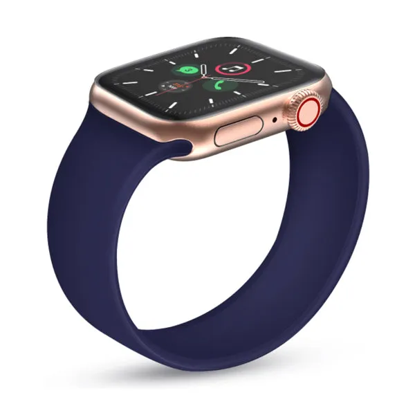 Dark Blue Silicone Apple Watch Band 深藍矽膠 Apple  錶帶 (KCWATCH1172)