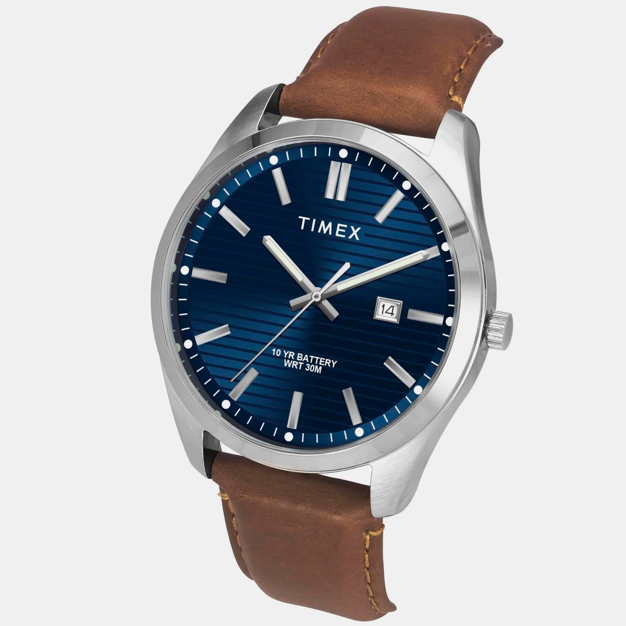 E Class Men's Blue Analog Leather Watch TWTG10408