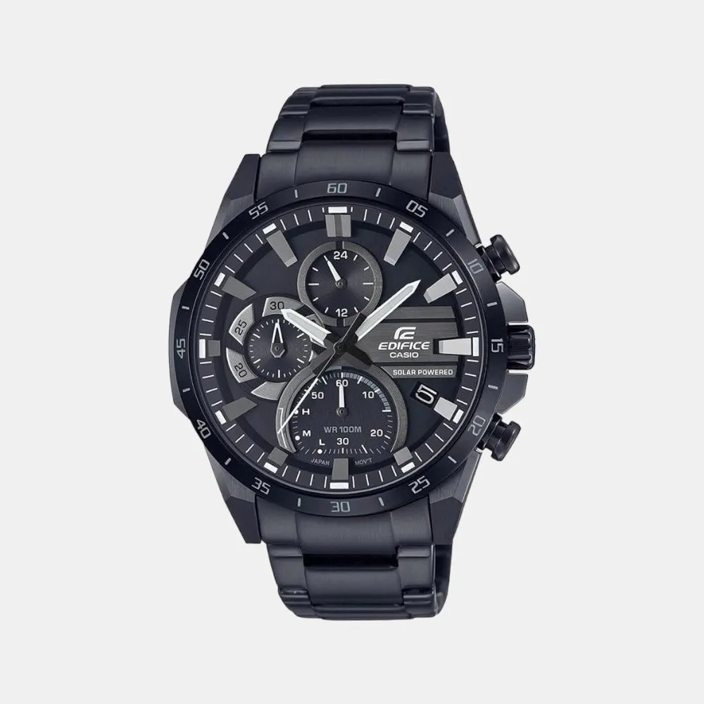 Edifice Men's Black Solar Stainless Steel Chronograph Watch ED548 - EQS-940DC-1AVUDF