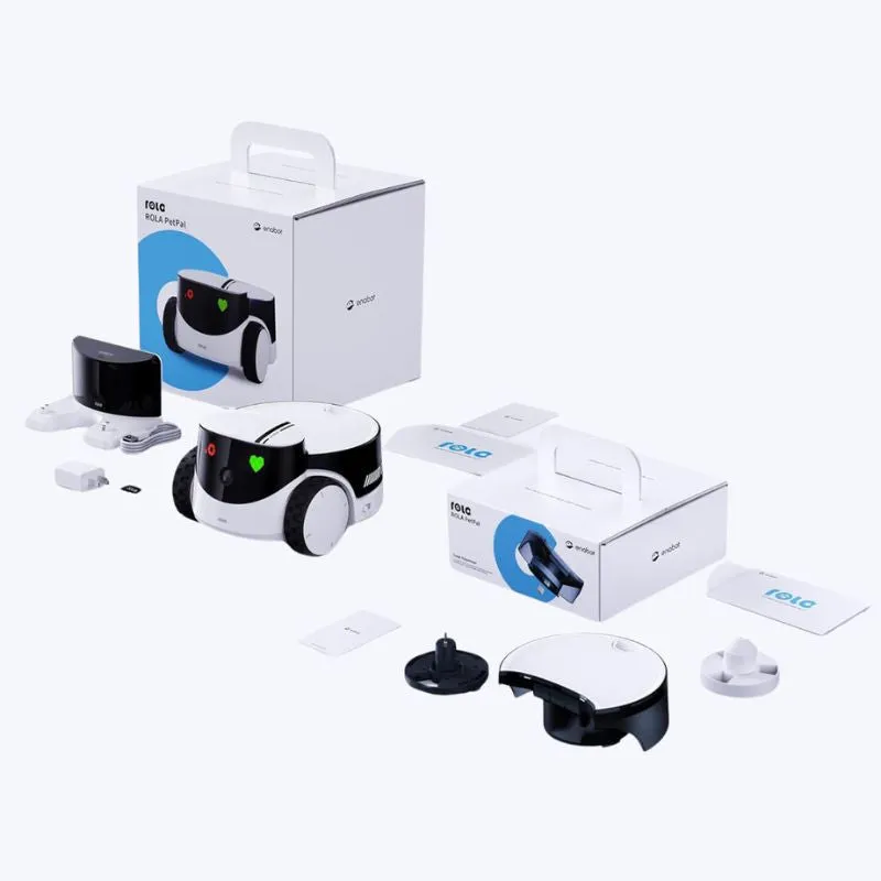 Enabot Rola PetPal Robot CCTV & Treat Dispenser Bundle