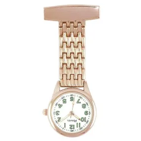 Engraved Nurse Fob Watch Rose Gold Slim Ravel R1101.42